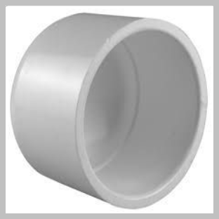 Slip End Plug Cap - 6 inch