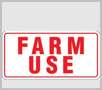 Farm Use Tag