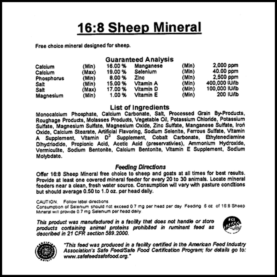 Sheep Mineral & Vitamin 50# Bag