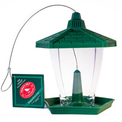 The Chalet Bird Feeder Green 1.25# Capacity