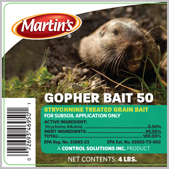 Strychnine Gopher Bait 1 pound bottle