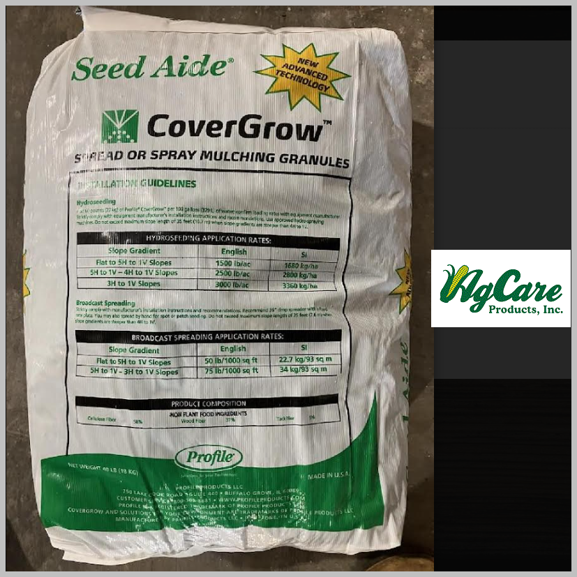 Seed Aide CoverGrow Mulching Granules 40# Bag Hydroseed