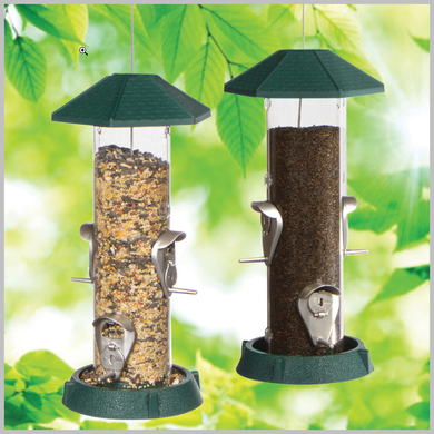 Wild Bird Feeder 2-in1 Hinged Port 1.5# Capacity