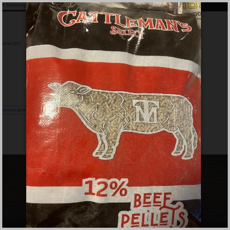 Cattleman's Select 12% beef Pellet 50#