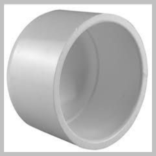 Slip End Plug Cap - 4 inch