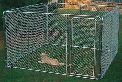 Kennel Chain Link 10x10x6 Added Brace For Large Dogs