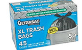 Ul Extra Large 44 Gal, 1.8 Mil,Trash Bag