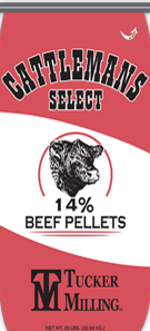 Cattleman's Select 14% Beef Pellet 50# bag Special Order