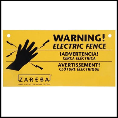 Electric Fence Warning 3 pk