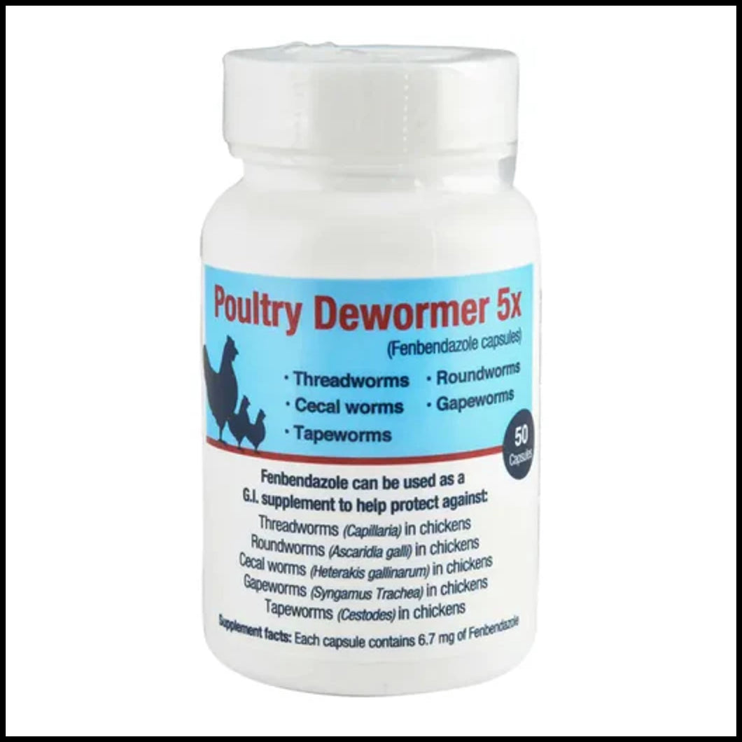 Dewormer Poultry 5X 50 ct Bottle