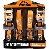 Ratchet Tie Down 2pk 1 x 12' Or