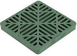 9" Grate Square Green