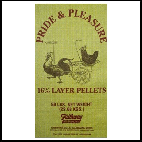 Layer Mini Pellet 16%   50 pound bag