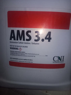 AMS 3.4 Ammonium Sulfate 2.5 gallon Jug