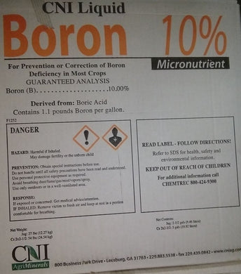 Boron Chem Plex 10% 2.5 Gal