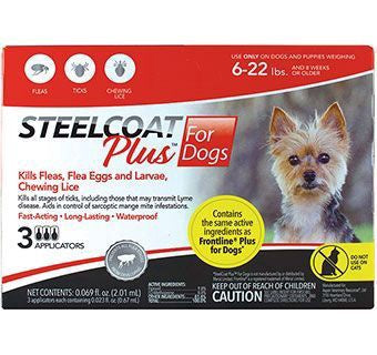 Flea, Tick, Egg, Larva Lice Dog 4-22# 3 month supply