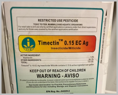 RUP AgMectin .15 EC  Timectin 1 Gallon