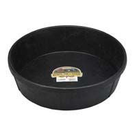 Feed Pan 3 gal Black Rubber