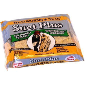 Suet Plus Mealworms & Nuts