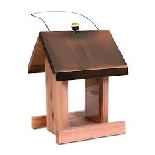 Copper Roof Songbird Feeder