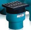 Inline Drain w/ Square Grate for 15